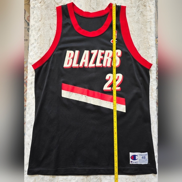 Vintage Champion Clyde Drexler #22 Portland Trailblazers Jersey XL Size 48 - Picture 3 of 7